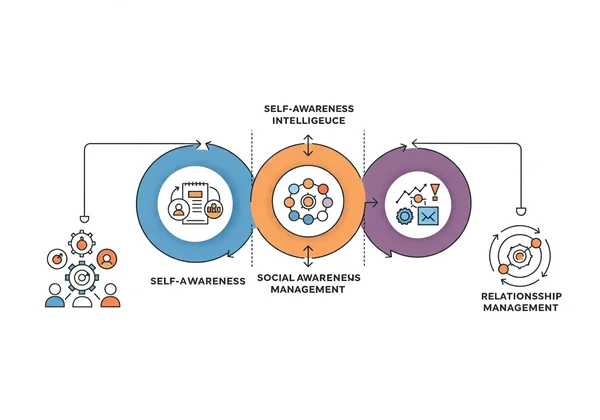 Diagram showing the four pillars of emotional intelligence