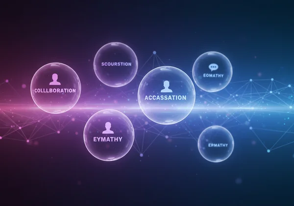 Abstract showing soft skills being measured by EI tests.