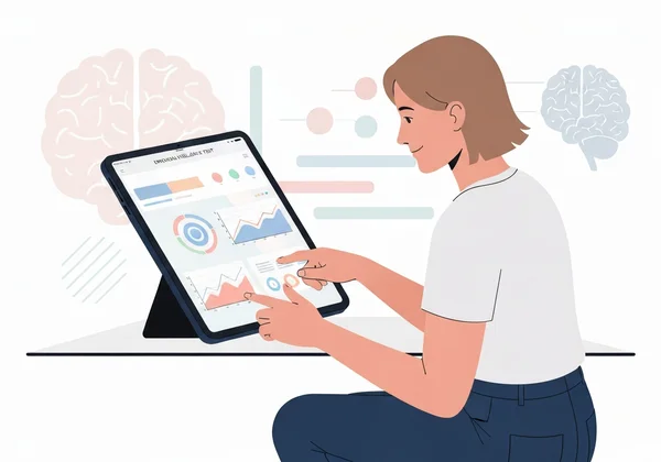 Person entdeckt Muster emotionaler Intelligenz