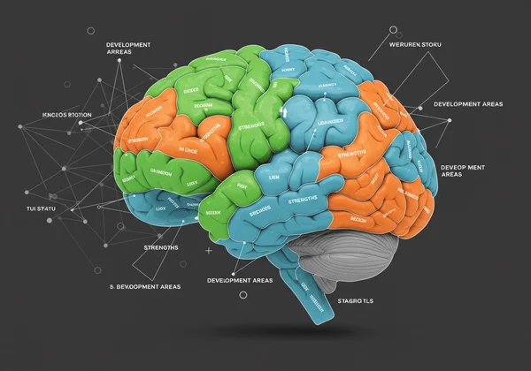 Detailed map of emotional strengths and development areas