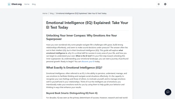 感情的知能（EQ）の解説：今すぐEIテストを受けよう